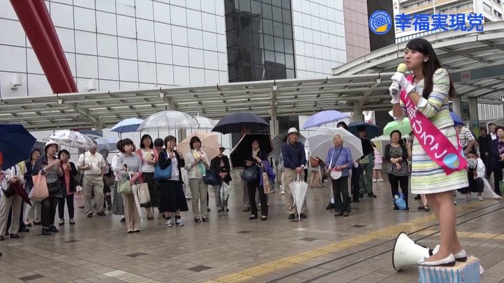 七海ひろこ街宣 in 立川駅北口(7/21)