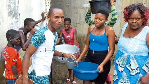 孤児院に 井戸が完成！