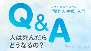 人は死んだあとどうなる？学校では教えてくれない「霊的人生観」入門【Q&A】