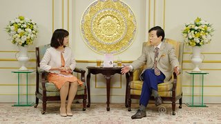 大川咲也加副理事長との対談の様子