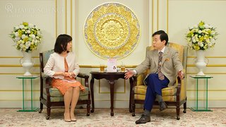 大川咲也加副理事長との対談の様子