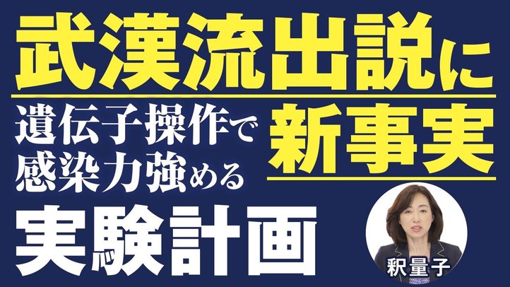 武漢ウイルス研究所流出説に新事実。遺伝子操作で人間への感染力を強める実験をしていた。トランプ、ポンペオの現在の見解？（釈量子）【言論チャンネル】