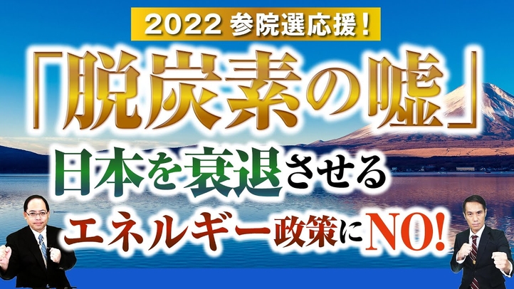 2022参院選応援!「脱炭素の嘘」日本を衰退させるエネルギー政策にNO!