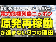 岸田首相「冬に原発9基稼働」発言も消費電力の1割、夏・冬にも電力逼迫か？電力危機列島ニッポン、原発再稼働が進まない3つの理由。（釈量子）【言論チャンネル】