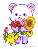 パンダちゃん_お花