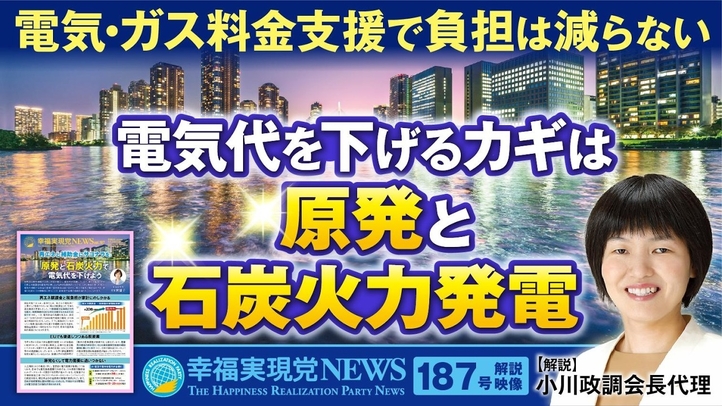 電気・ガス料金支援で負担は減らない 電気代を下げるカギは原発と石炭火力発電